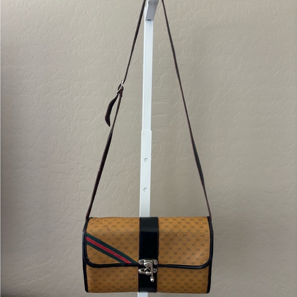 Vintage Gucci Brown Crossbody Bag - Picture 1 of 16